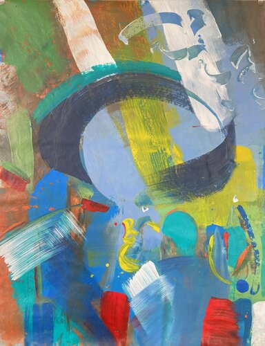 L'INCONNU by Delphine Bernard, Painting for Sale on Select