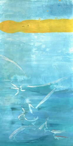 ZEN AQUA by Delphine Bernard, Painting for Sale on Select