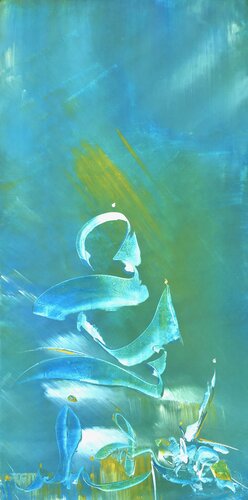 ZEN CHRIST by Delphine Bernard, Painting for Sale on Select
