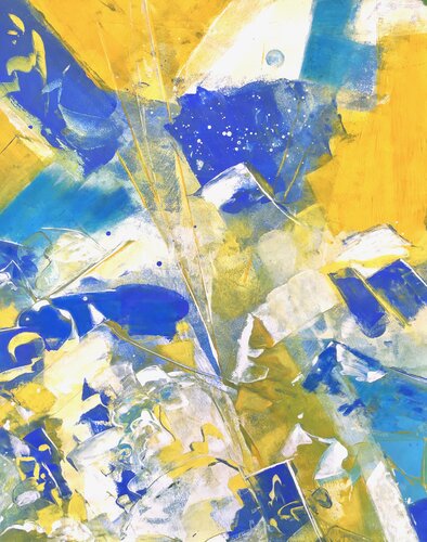 SUMMIT ECLIPSE by Delphine Bernard, Painting for Sale on Select