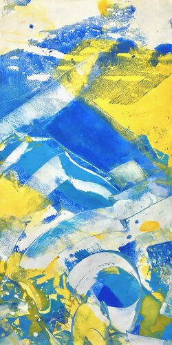 SUMMIT LIGHT -3- by Delphine Bernard, Painting for Sale on Select