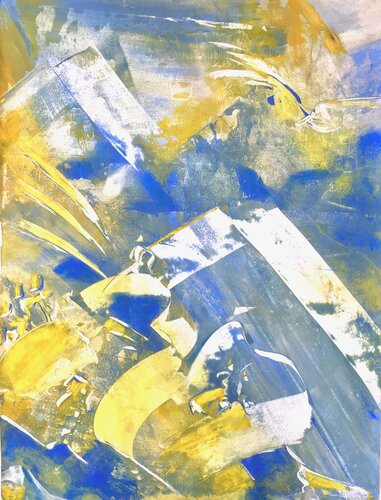 SUMMIT ECLIPSE -4- by Delphine Bernard, Painting for Sale on Select