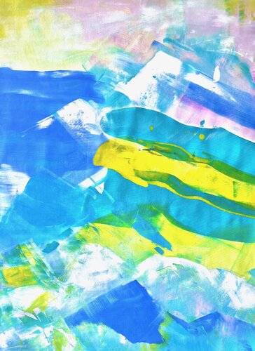 COLOR ME DREAMS -2- by Delphine Bernard, Painting for Sale on Select