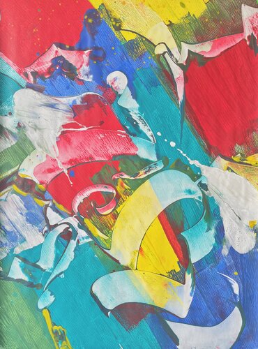 JAPAN FABRIC -1- by Delphine Bernard, Painting for Sale on Select