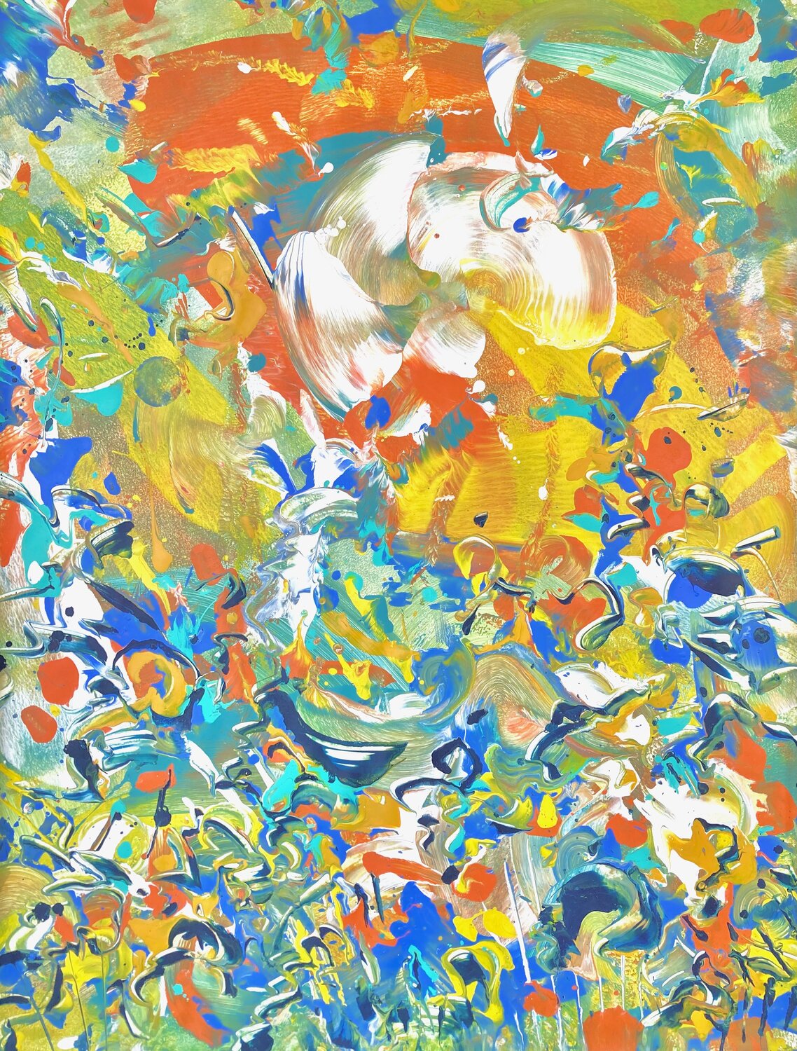 ASCENSION Delphine Bernard Original painting for sale