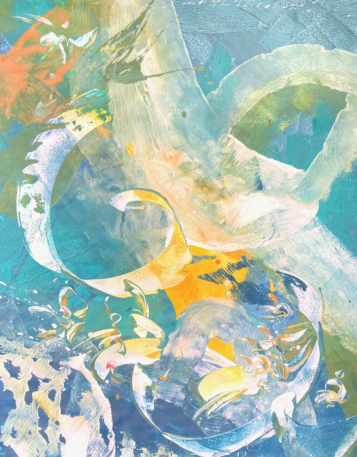 ASCENDING Delphine Bernard Original painting for sale