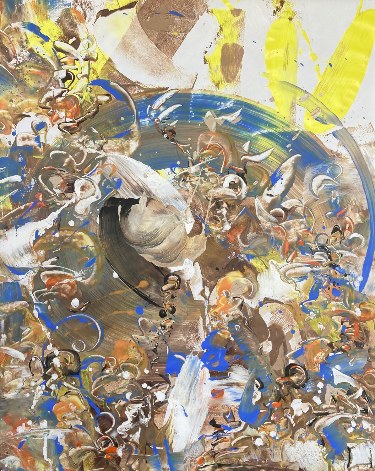 DENPASAR - Balinese Epic- Delphine Bernard Original painting for sale