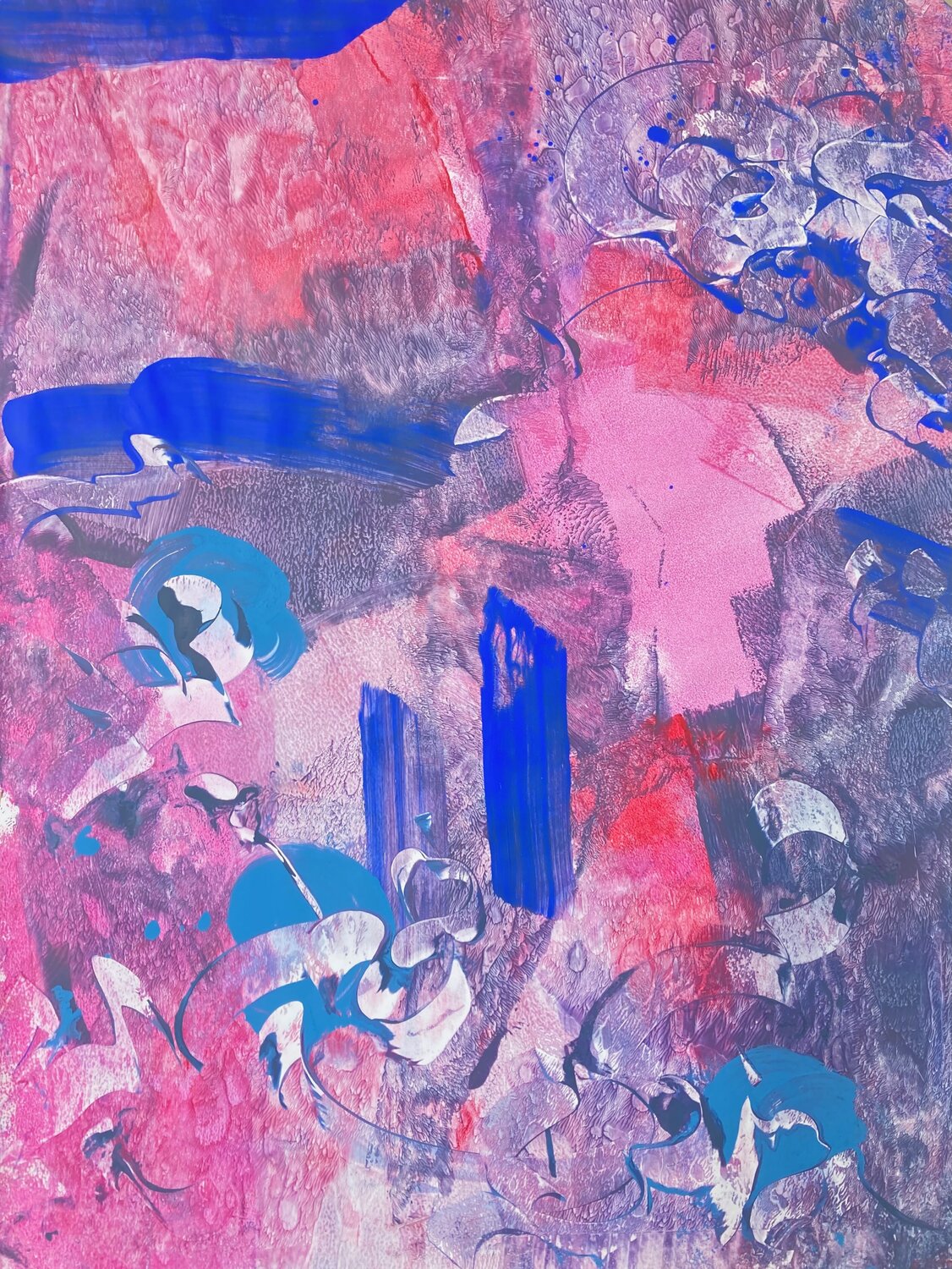 INVISIBLE GATE - THE SHIFT Delphine Bernard Original painting for sale