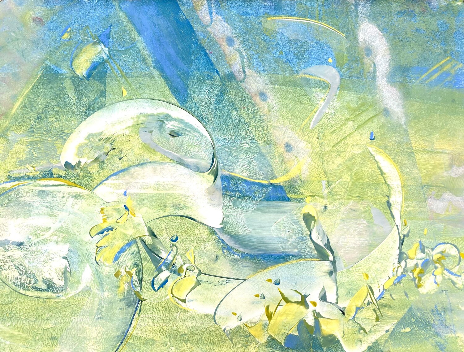 WAWES OF LIGHT Delphine Bernard Original painting for sale