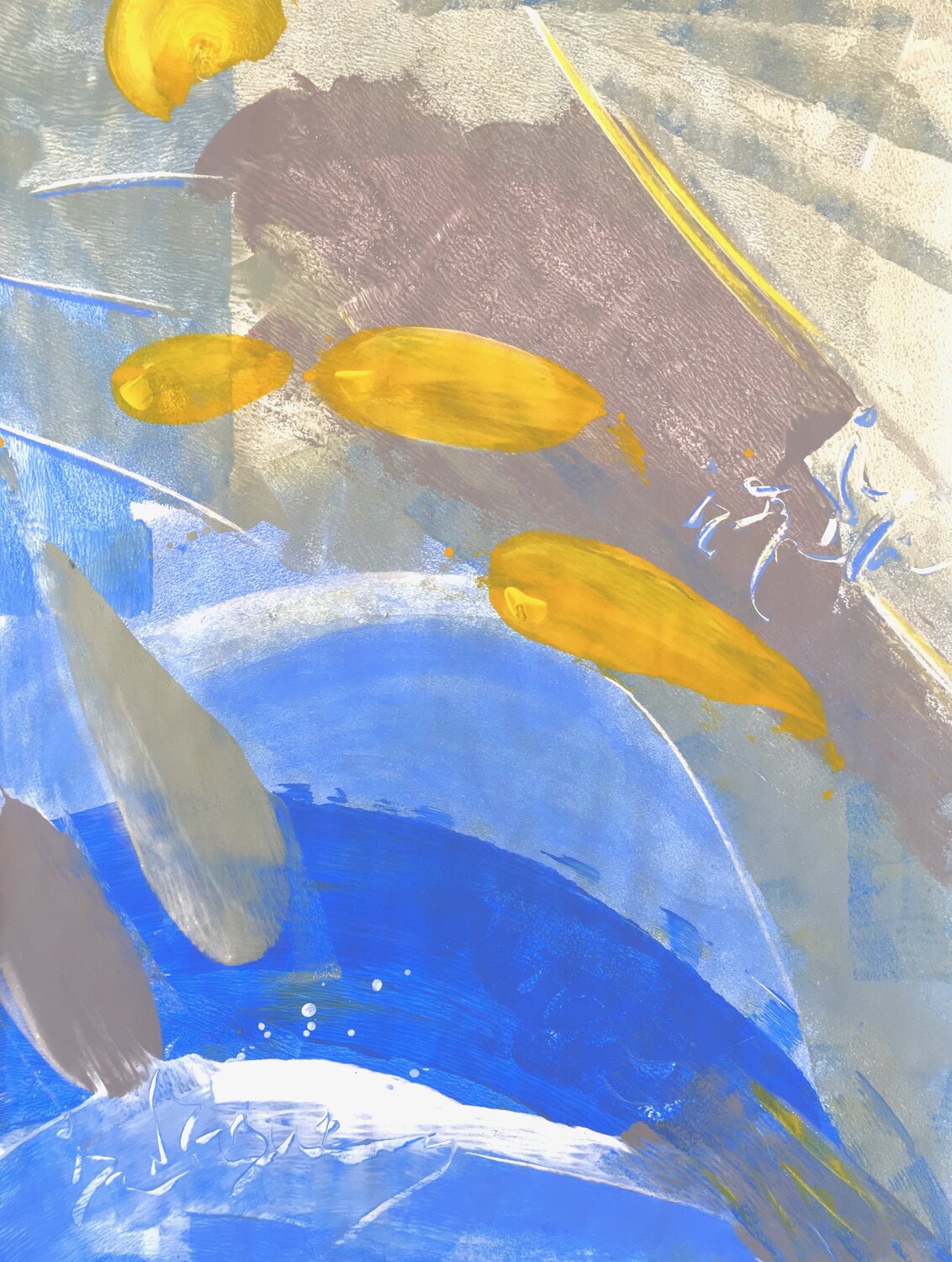 SUMMER SIMPLE -2- Delphine Bernard Original painting for sale