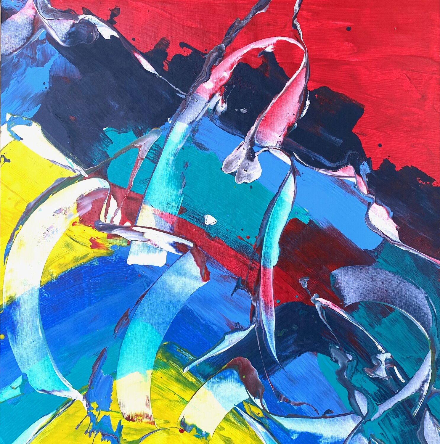 LADAKH -10- Delphine Bernard Original painting for sale