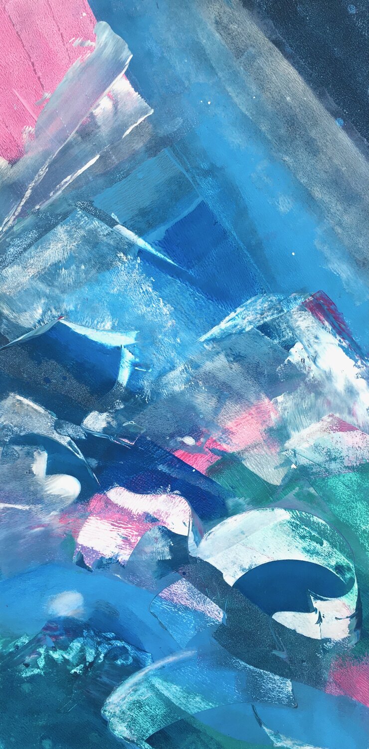 SUMMIT LOVE Delphine Bernard Original painting for sale