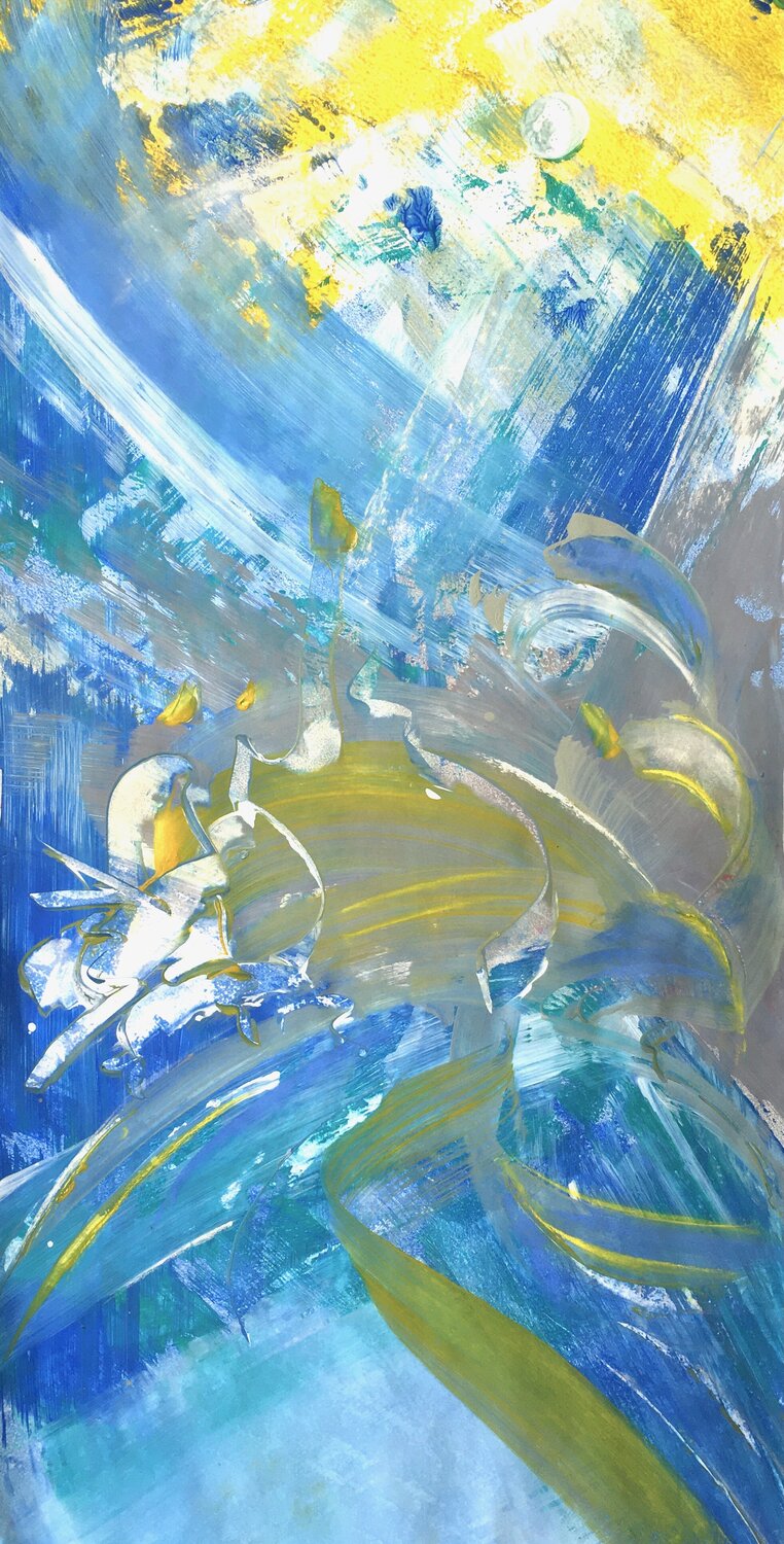 SUMMER SIMPLE Delphine Bernard Original painting for sale