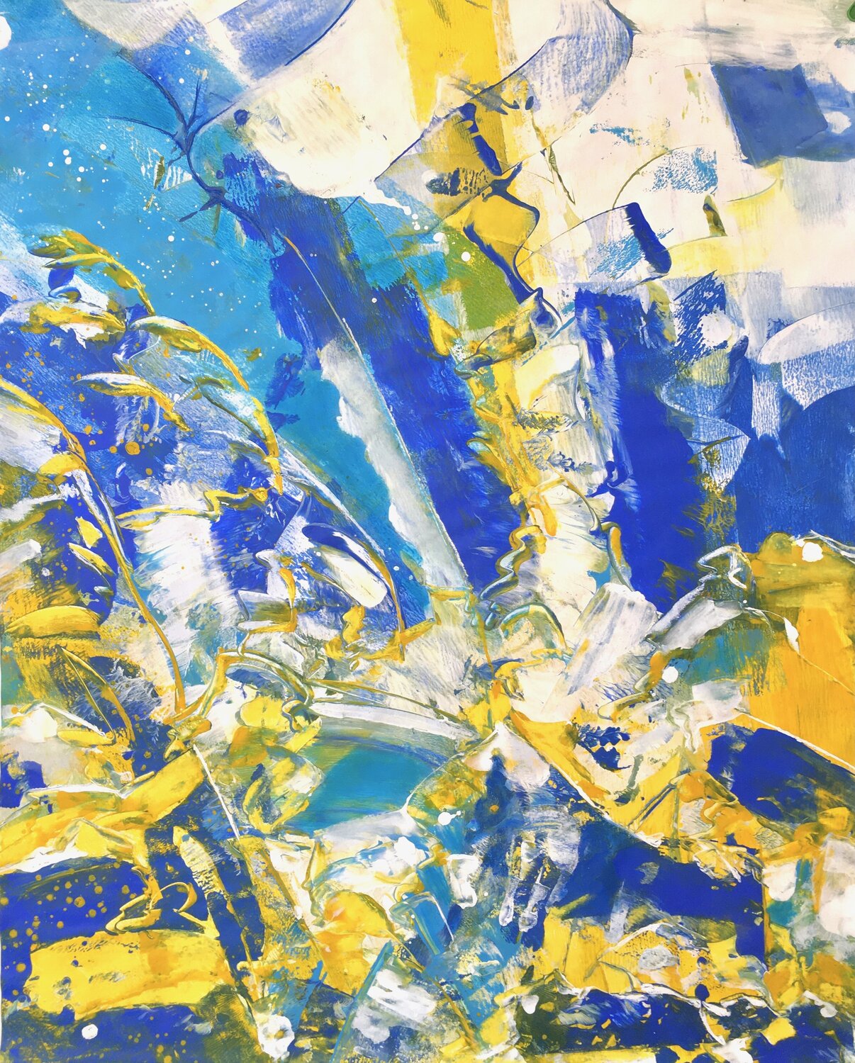 SUMMIT ECLIPSE Delphine Bernard Original painting for sale