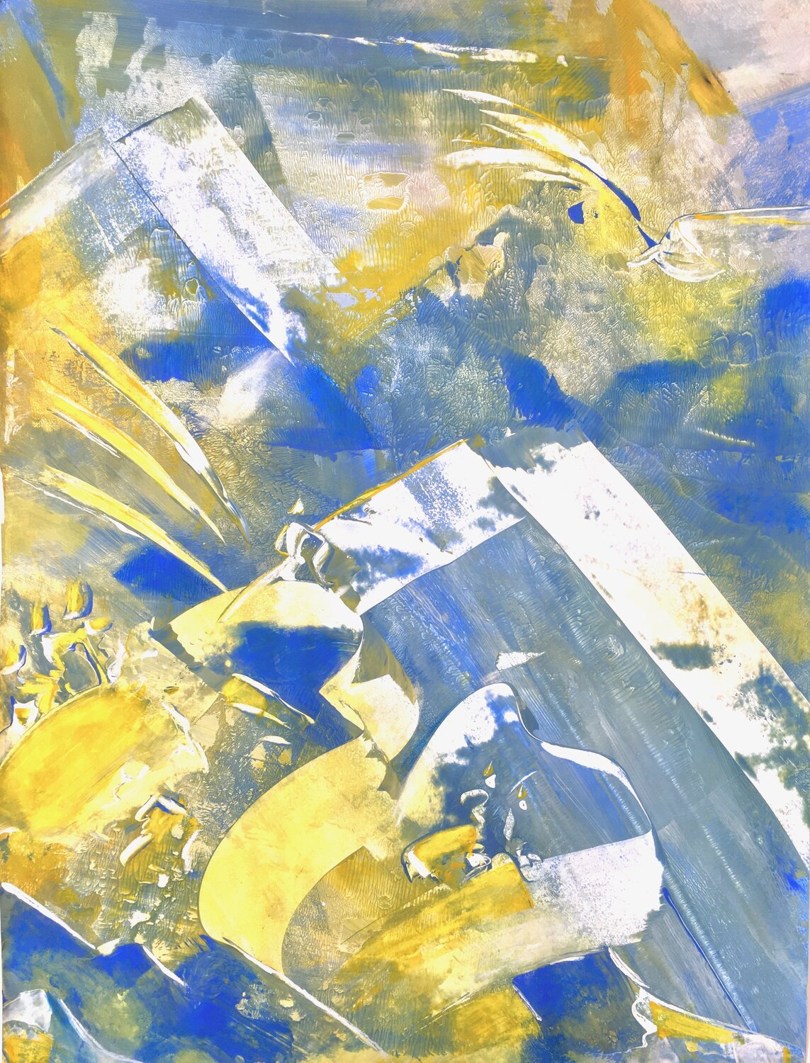 SUMMIT ECLIPSE -4- Delphine Bernard Original painting for sale
