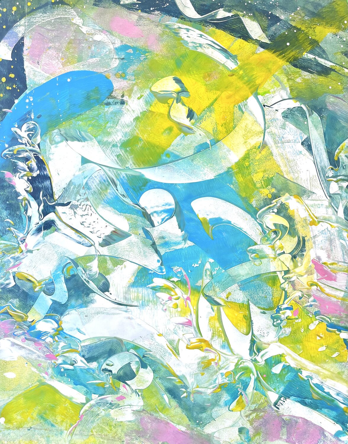 REALMS OF LIGHT -2- Delphine Bernard Original painting for sale