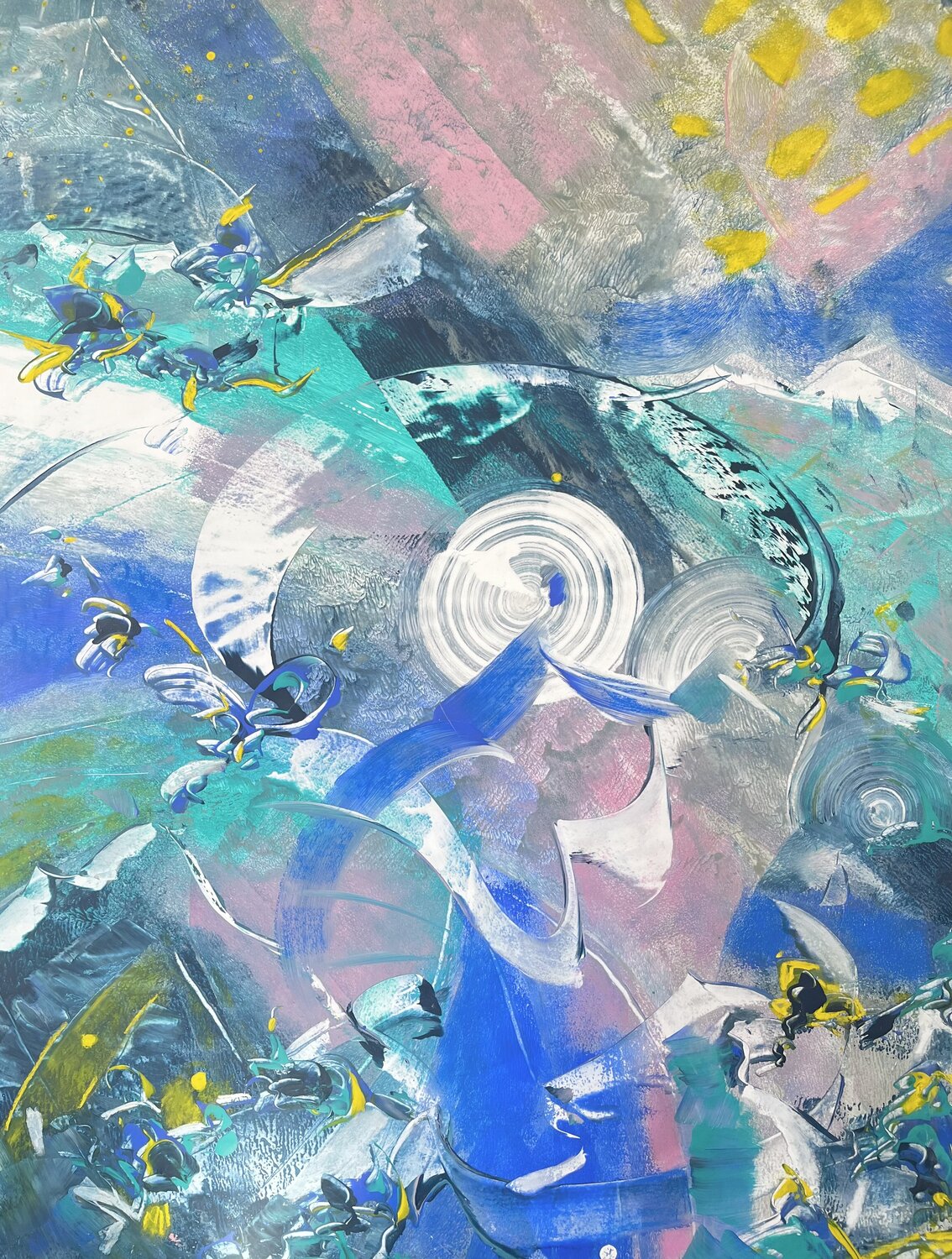 VALLEY DREAMS Delphine Bernard Original painting for sale