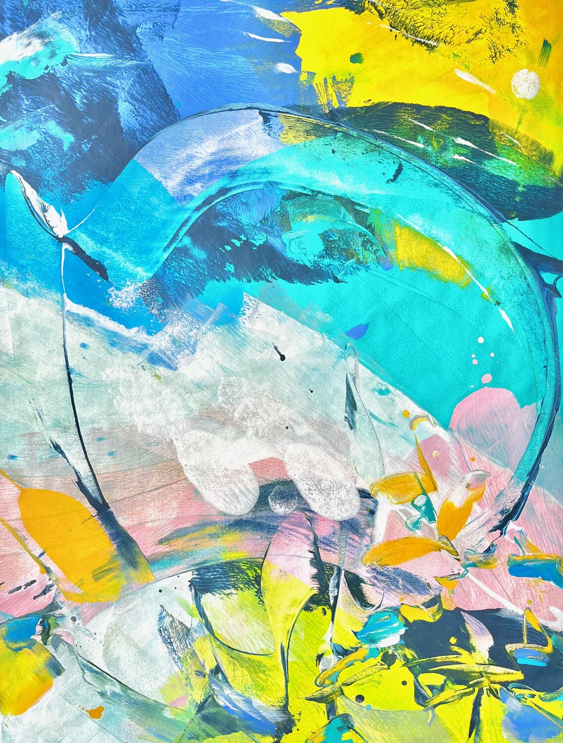 WINDS OF JOY Delphine Bernard Original painting for sale