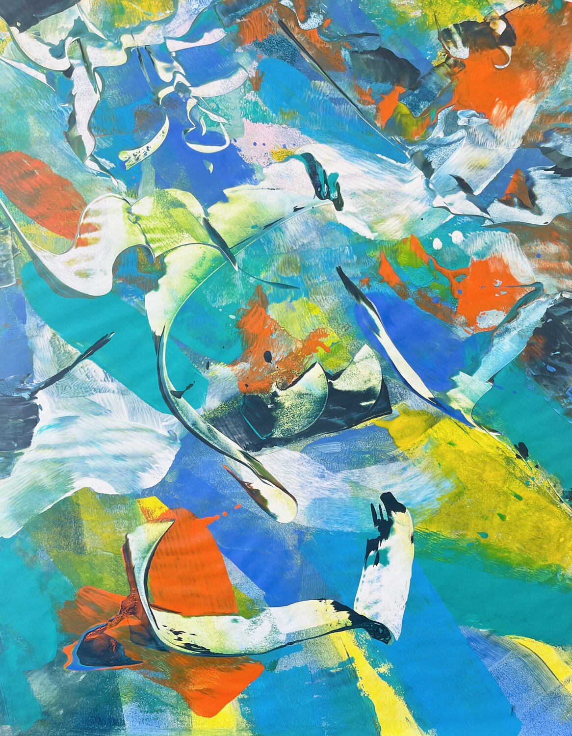 LADAKH VISION -2- Delphine Bernard Original painting for sale