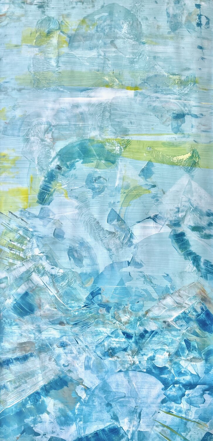 LANDS OF THE ICE Delphine Bernard Originalgemälde zu verkaufen
