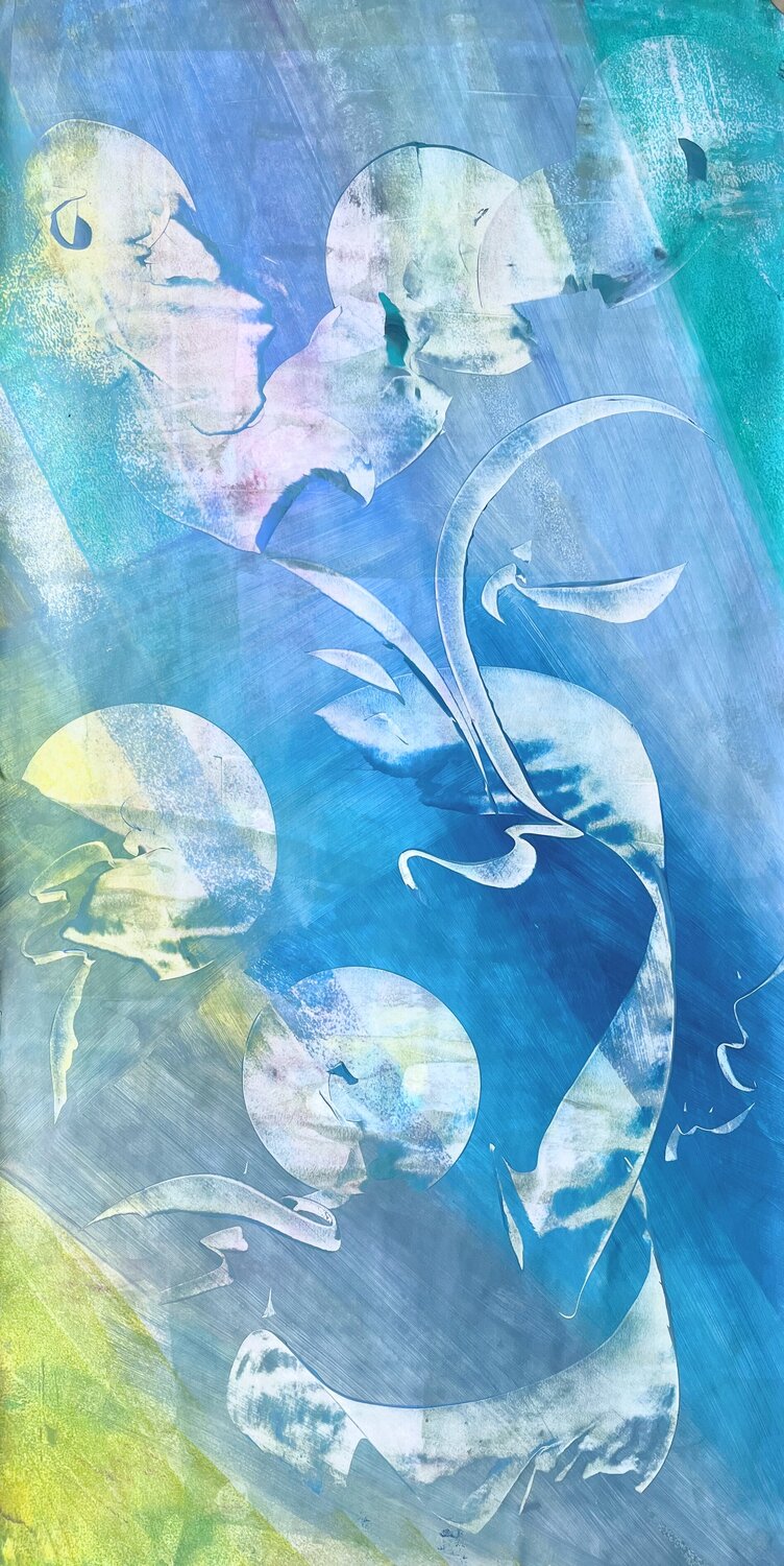 MOON ZEN Delphine Bernard Originalgemälde zu verkaufen