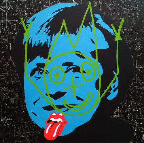 Angela, Einstein de la Politique by hervé loiseau, Painting for Sale on Select