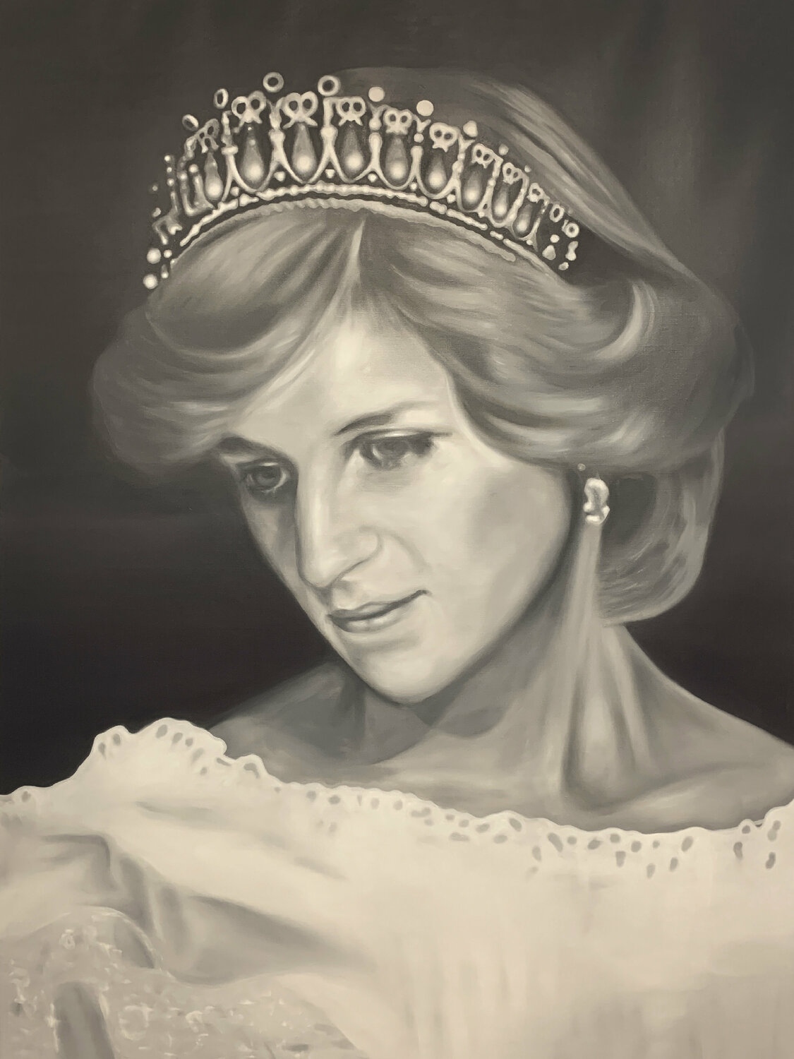 Memoria  - Lady Di Peter Pitout Original painting for sale
