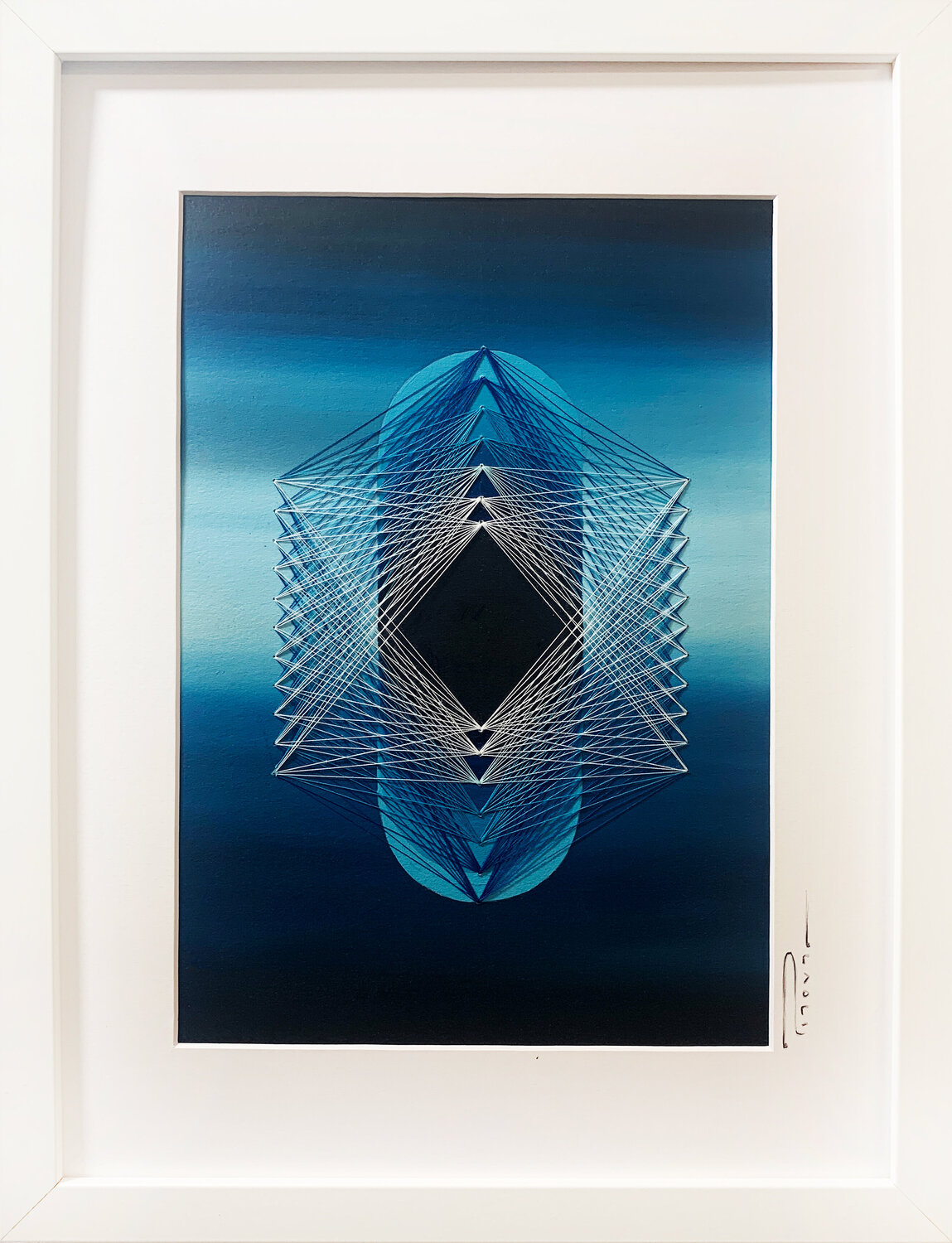 Vibrational Cyan - I Peter Pitout Original painting for sale