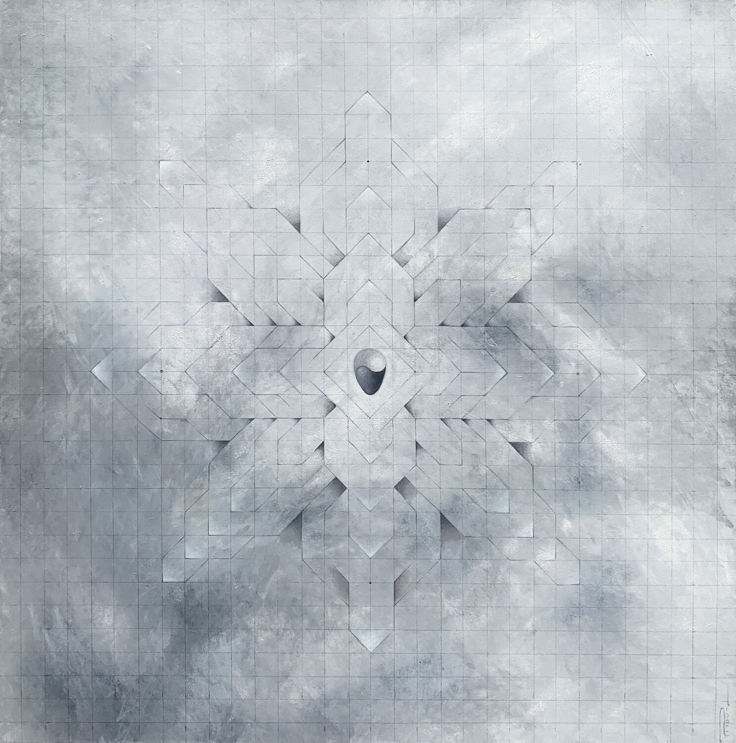 Sentient - Mapping Peter Pitout Original painting for sale