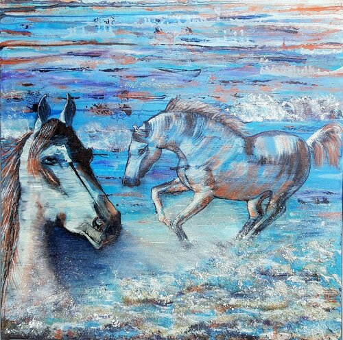 SPORT HIPPIQUE by KHATIS, Painting for Sale on Select