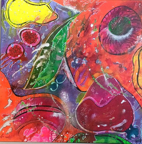 LA FEUILLE by KHATIS, Painting for Sale on Select