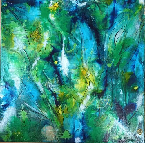 FONDS MARINS by KHATIS, Painting for Sale on Select