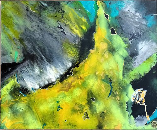 LE MONDE PROFOND by KHATIS, Painting for Sale on Select