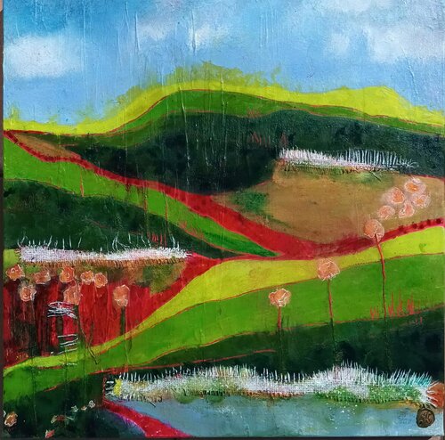 MES COLLINES by KHATIS, Painting for Sale on Select