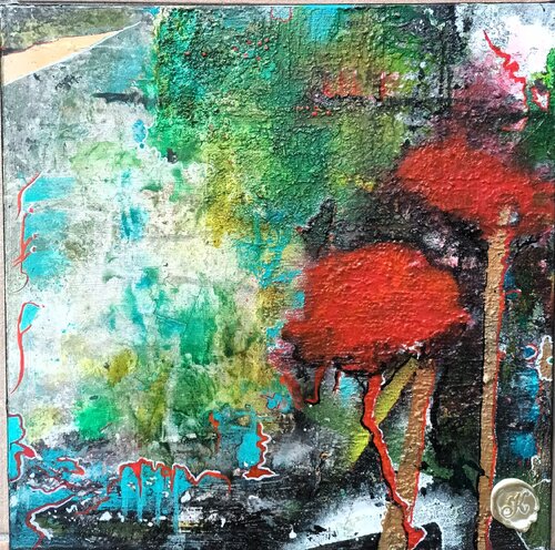 MON PETIT MONDE A MOI by KHATIS, Painting for Sale on Select