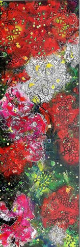 DANSE AVEC LES FLEURS by KHATIS, Painting for Sale on Select