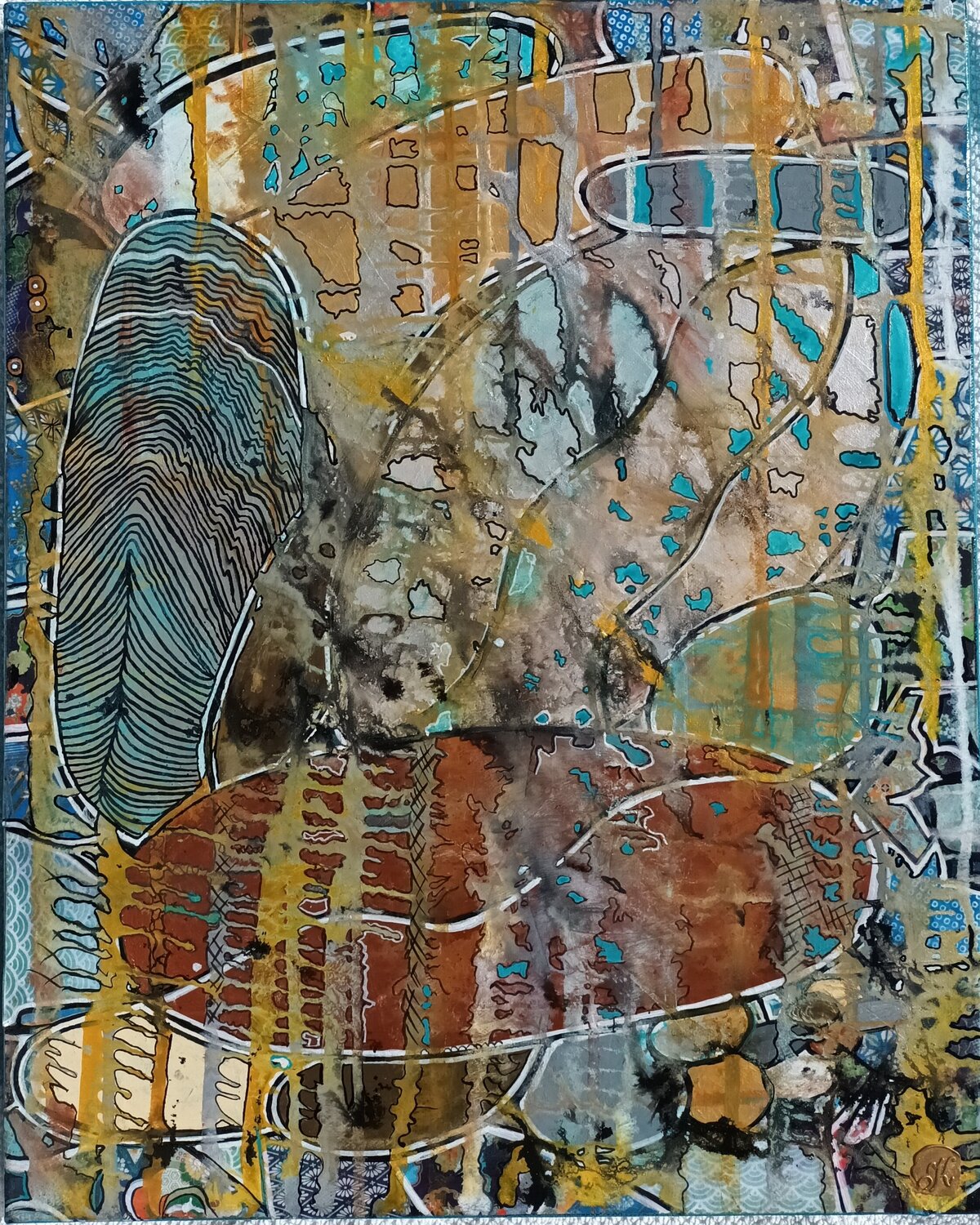 LES GALETS KHATIS Original painting for sale