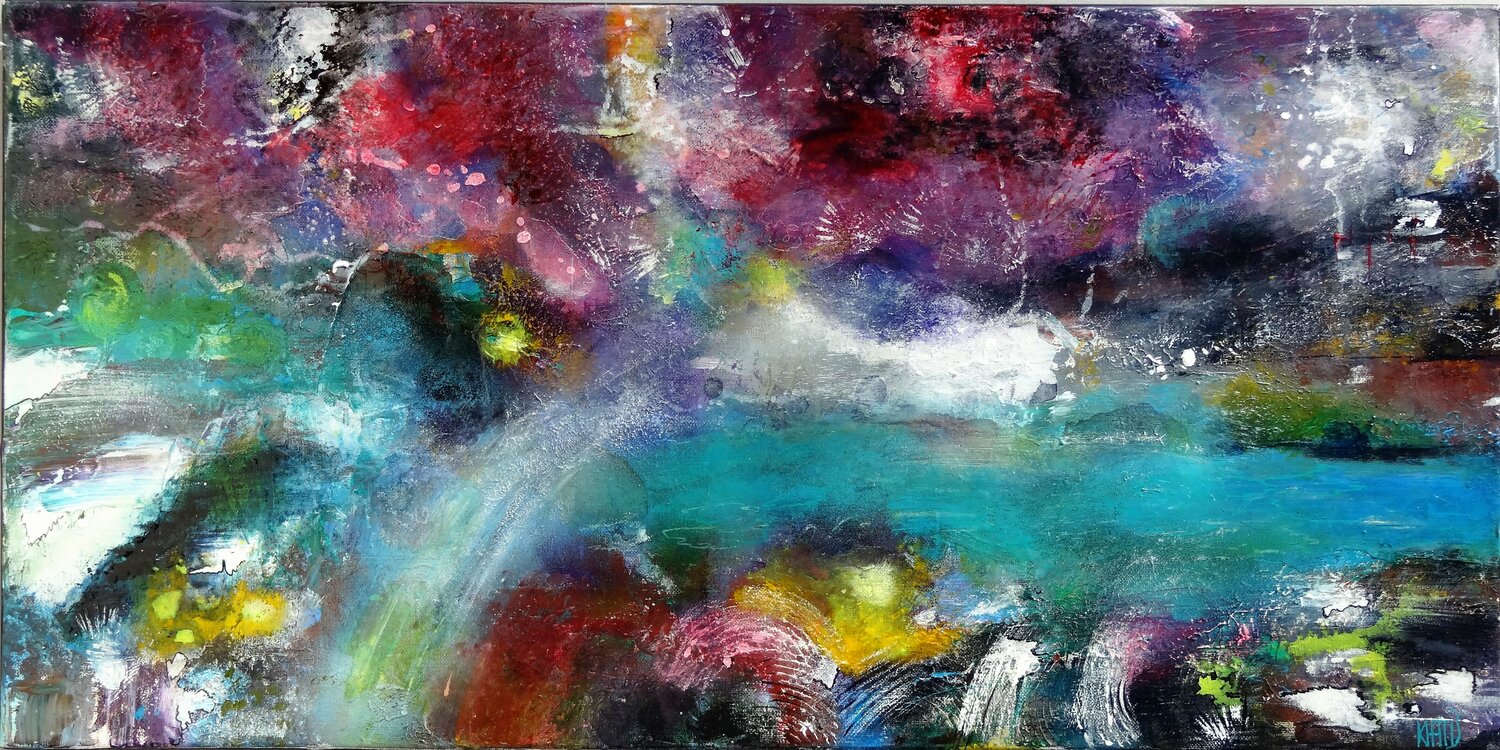 LE LAC KHATIS Original painting for sale