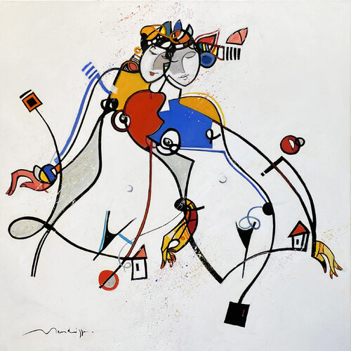 les filles de mai by Jean Louis Mendrisse, Painting for Sale on Select