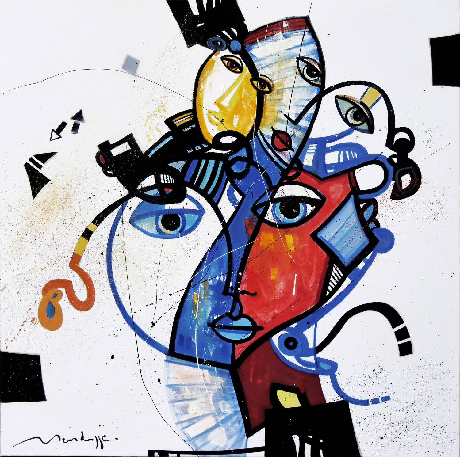 psychose 3 Jean Louis Mendrisse Original painting for sale