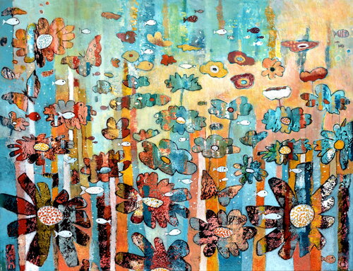 allégresse marine by Claire Biette, Painting for Sale on Select