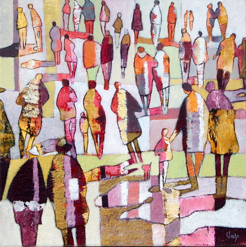 Les messagers de la bonne nouvelle by Claire Biette, Painting for Sale on Select