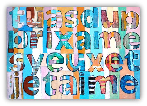 je t'aime by Claire Biette, Painting for Sale on Select