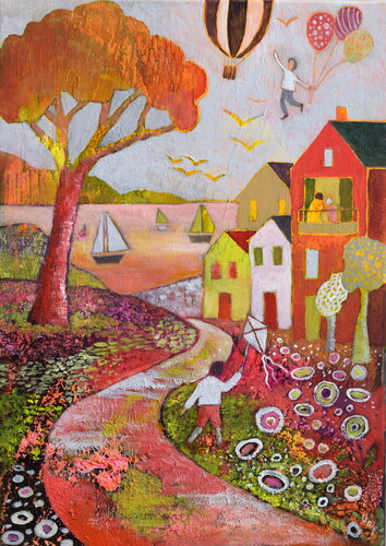 lâcher prise by Claire Biette, Painting for Sale on Select