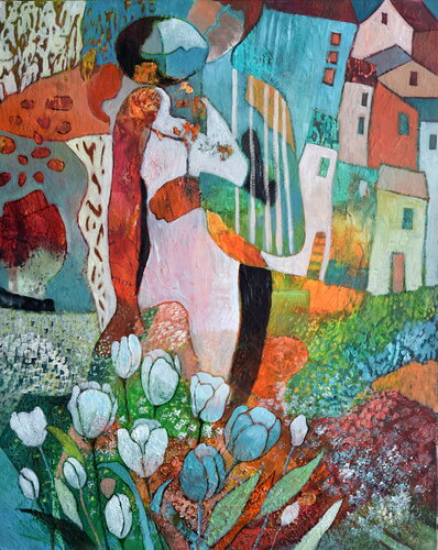 aimer et se savoir aimer by Claire Biette, Painting for Sale on Select