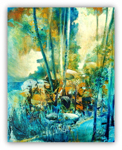 le sentier by Claire Biette, Painting for Sale on Select