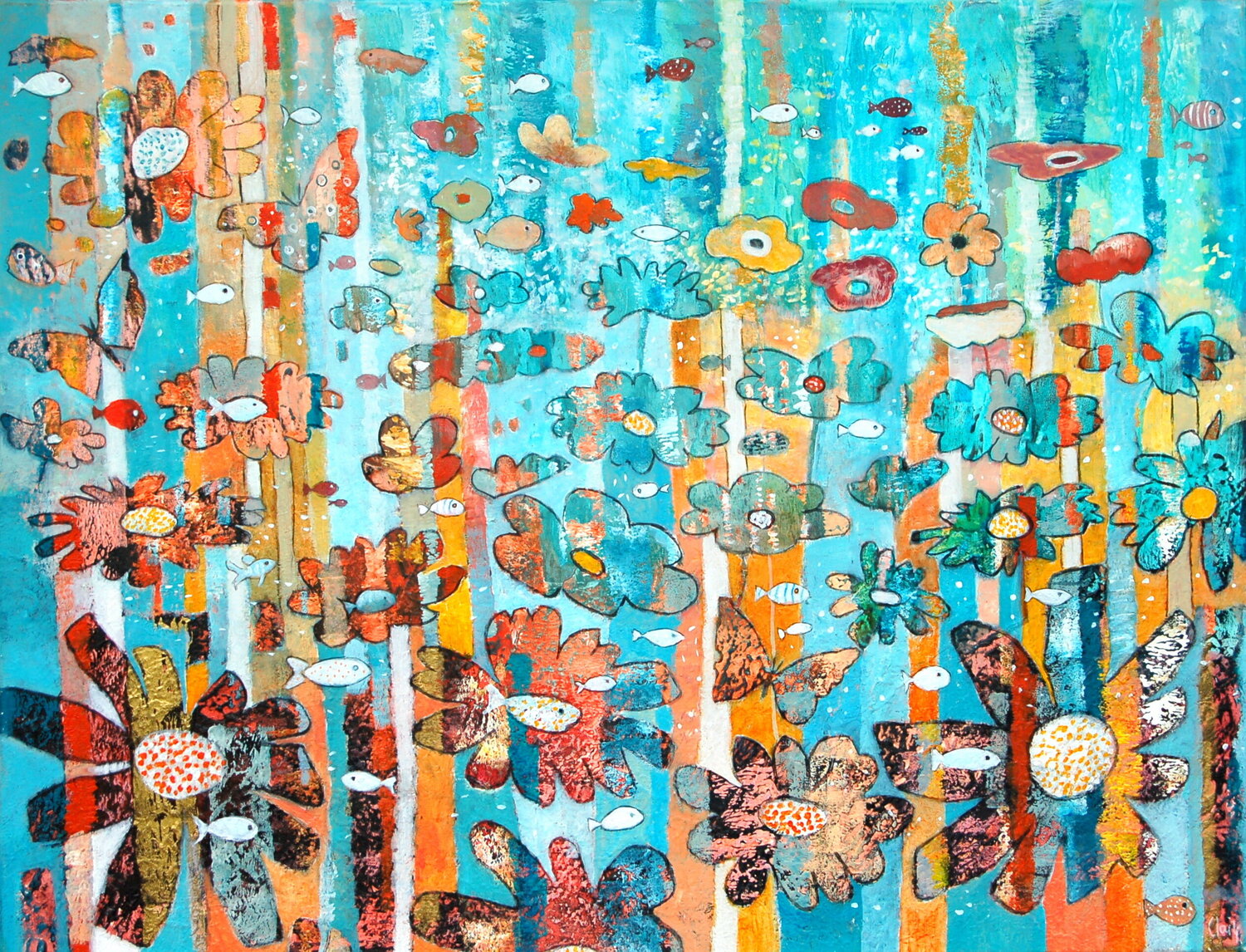 allégresse Claire Biette Original painting for sale