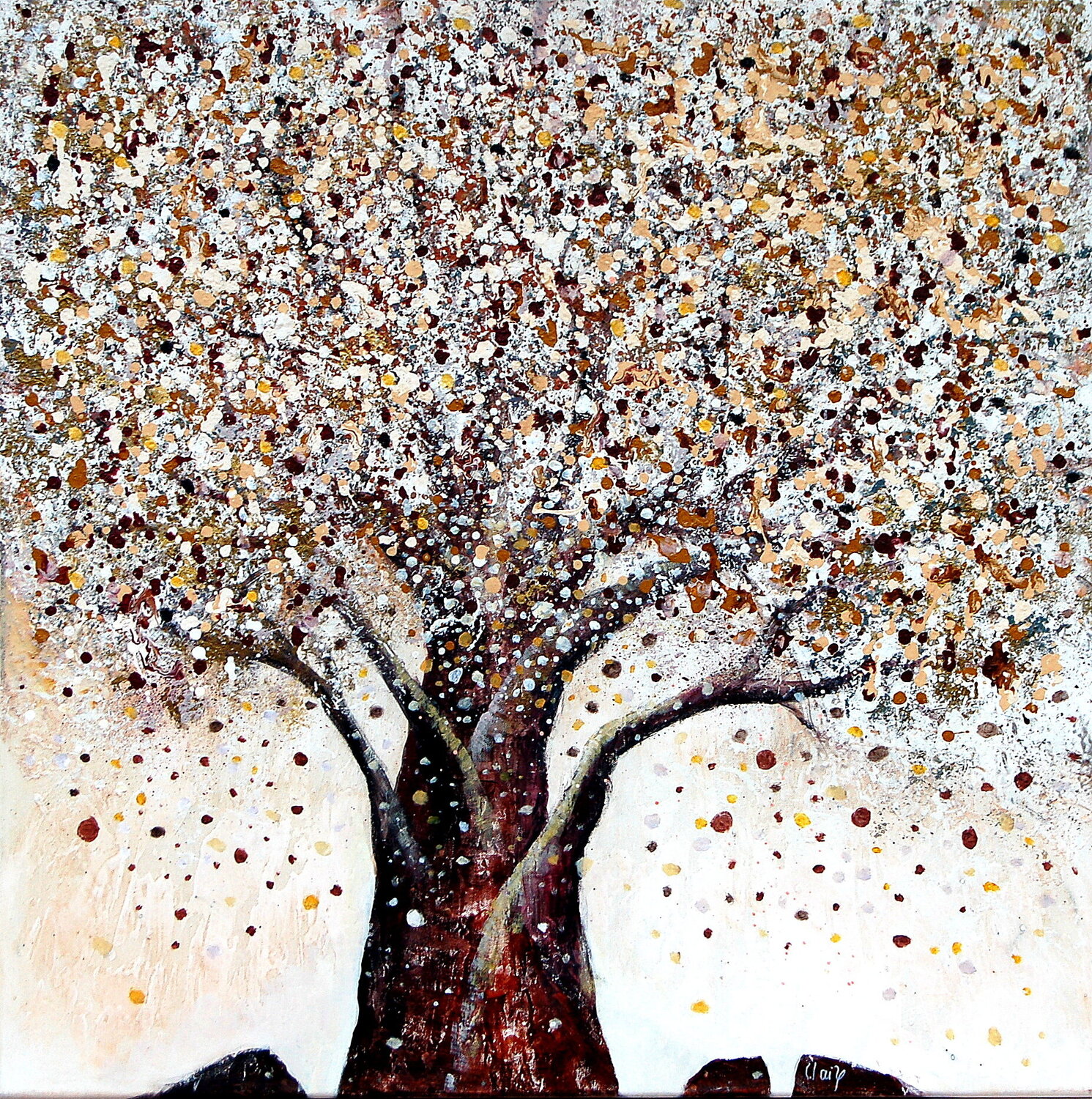 arbre de vie,  la famille Claire Biette Original painting for sale
