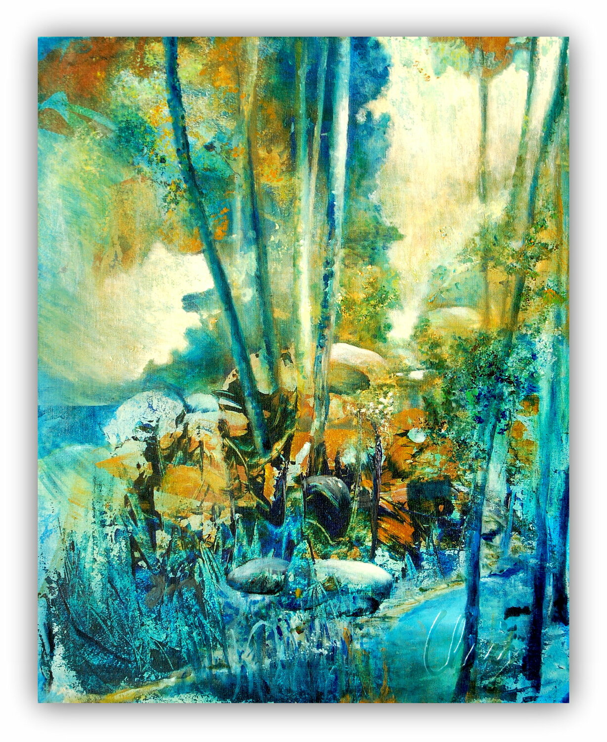 le sentier Claire Biette Original painting for sale