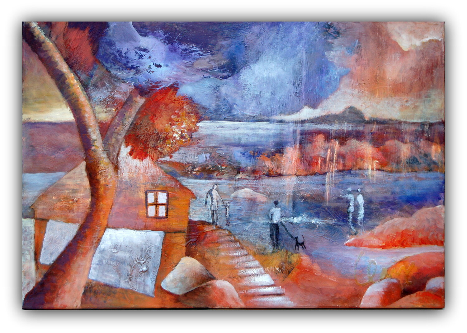 Un chant nouveau Claire Biette Original painting for sale